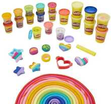 Loominguline komplekt Play-Doh ZA5120, sädelev plastiliin, 21 värvi, vormid ZA5120