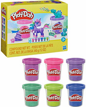 Särav plastiliin Play-Doh, 6 tk