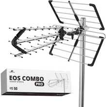 DVB-T2 suunantenn Spacetronik EOS PRO Combo UHF+VHF LTE 5G, valge