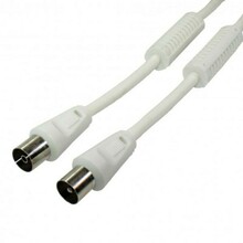 TV antennikaabel DCU Tecnologic DCU 303030, valge, 3 m