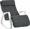 Kiiktool Songmics LYY011G01, 67 x 115 x 91 cm, tumehall, reguleeritava jalatoega