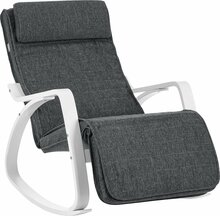 Kiiktool Songmics LYY011G01, 67 x 115 x 91 cm, tumehall, reguleeritava jalatoega