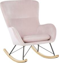 Kiiktool Beliani Ellan, 90 x 71 x 97 cm, roosa, Velvet
