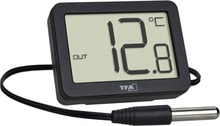 Digitaalne sise-/välitermomeeter TFA Dostmann 30.1066.01, must