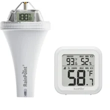Basseini termomeeter Rainpoint HCS565ARF+HCS015T2H, must