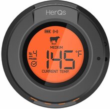 Nutikas küpsetustermomeeter HerQs Dome thermometer, must HERQS003