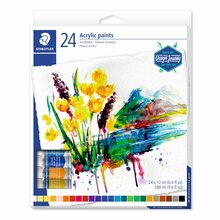 Akrüülvärvid Staedtler, 24 tk