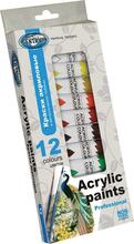 Akrüülvärvid Centrum, 12 ml x 12 värvi