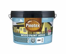 Puitfassaadivärv Pinotex Wood Paint Aqua, BW baas, 9 L, valge