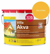 Puitfassaadivärv Vivacolor Villa Akva, 502X, 9 L, kollane