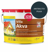 Puitfassaadivärv Vivacolor Villa Akva, 9 L, antratsiithall RAL7016