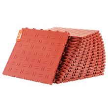 Garaaži põrandaplaadid Vevor, 305 x 305 x 13,4 mm, 50 tk, punased