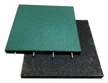 Kummist põrandakate 4IQ Rubber Mat Surface, 50 cm x 50 cm x 2 cm, roheline