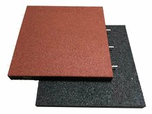 Kummipõrandakate 4IQ Rubber Mat, 50 cm x 50 cm x 2 cm, punane