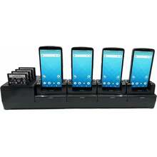 Laadimisjaam Unitech 4 pesaga + 4 pesaga akudele, mudel 1550-602333G