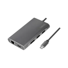Dokk Logilink UA0382 USB-C, hõbedane