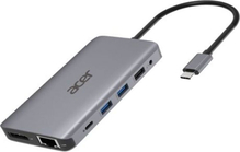 Dokkimisjaam Acer 12-in-1 Type-C Dongle, hõbehall, HP.DSCAB.009