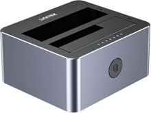 Kloonimisdokk Unitek Y-3027GY01-EU, 2x SATA 2.5/3.5, USB-C 10Gbps, hall