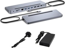 Dokk I-Tec USB-C Metal Ergonomic 4K 3x Display PD 100W ja universaalne laadija 100W