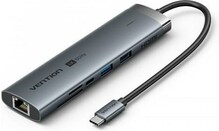 Dokk Vention TGVHB USB-C 9-in-1, hall, 4K 60Hz, 100W, 0,15 m