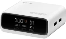 Laadimisjaam 4smarts Deck GaN, 100W, 3xUSB-C + 2xUSB-A, valge
