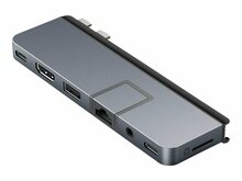 Dokk Hyper HyperDrive DUO PRO 7-in-2 USB-C Hub, HD575-GRY-GL, Space Grey
