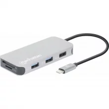 Dokk Manhattan 130615 USB-C, hõbe