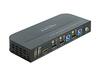 KVM-lüliti Delock 11482 DisplayPort 1.4, 8K 30 Hz, USB 3.0, must