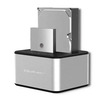 Dokkimisjaam Qoltec 50316, 2x HDD/SSD 2,5/3,5 tolli SATA, USB 3.0, hõbedane