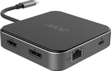 Dokk Acer 7-in-1 USB Type-C, must/hõbe