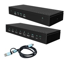 Dokk I-Tec CA5MONITORDOCKPD, must, 5x 4K, PD 100W