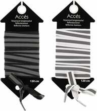 Kingapaelad Acces, 120 cm, must/valge, helkuriga