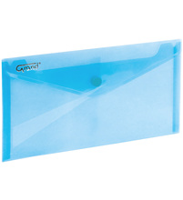 Plastikust ümbrik klambriga Grand ZP-046-DL, DL, 180 mkr, läbipaistev, sinine