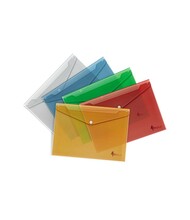 Kileümbrik klambriga Forpus, A4, plastmass, punane, läbipaistev