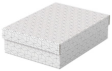 Hoiukast Esselte Home M Low, 265 x 100 x 360 mm, valge-hall, 3 tk