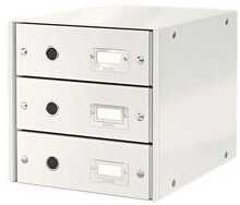 Universaalne kast Leitz Click&Store WOW, 3 sahtliga, valge