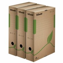 Arhiveerimiskast Esselte Eco, 80 x 327 x 233 mm, pruun