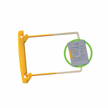 Arhiiviklambrid JALEMA CLIP, 5 cm, 100 tk, kollane - valge
