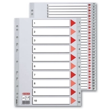Vahelehed Esselte, A4, 1-31, plastist, hall
