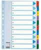 Vahelehed Esselte Mylar, A4, 1-10, värvilised