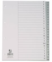 Eralduslehed Q-Connect, PP, A4, A-Z, valge, 29.7 cm x 21 cm