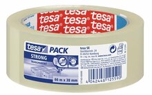 Vaikne pakkelint Tesa Pack, 38 mm x 66 m, läbipaistev