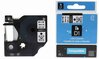 Kleebisprinteri lint Specialist+ D1, 9 mm, must/valge