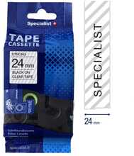 Kleeplint Specialist+ Standart sobiv, 24 mm, must/läbipaistev