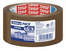 Vaikne pakketeip Tesa Pack Strong, 50 mm x 66 m, pruun
