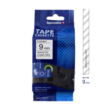 Markeerimisteip Specialist+ Flexible Suder, 9 mm, läbipaistev