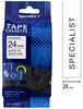 Kleebisprinteri lint Specialist+ Standart, 24 mm, must/valge