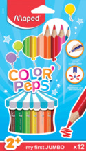 Värvipliiatsid Maped ColorPeps Early Age Jumbo, 12 tk