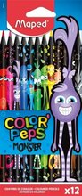 Värvipliiatsid Maped ColorPeps Monster, 12 värvi