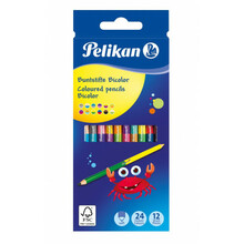 Värvipliiatsid Pelikan Bicolor, 12 tk, 24 värvi